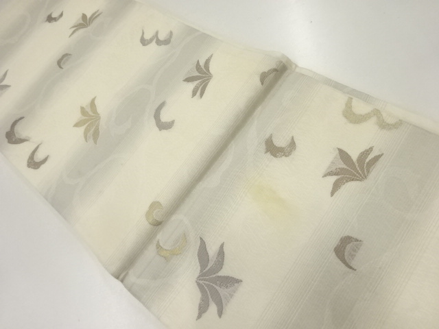 アンティーク　唐草模様織出し袋帯（材料）